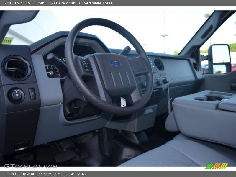 Oxford White / Steel 2013 Ford F250 Super Duty XL Crew Cab