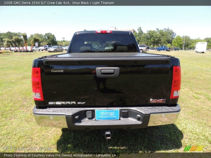 Onyx Black / Light Titanium 2008 GMC Sierra 1500 SLT Crew Cab 4x4