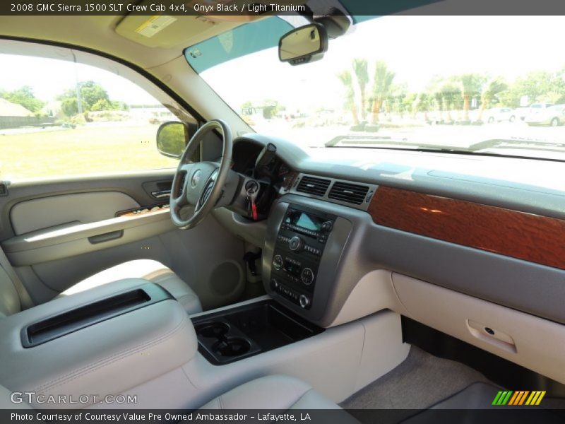 Onyx Black / Light Titanium 2008 GMC Sierra 1500 SLT Crew Cab 4x4