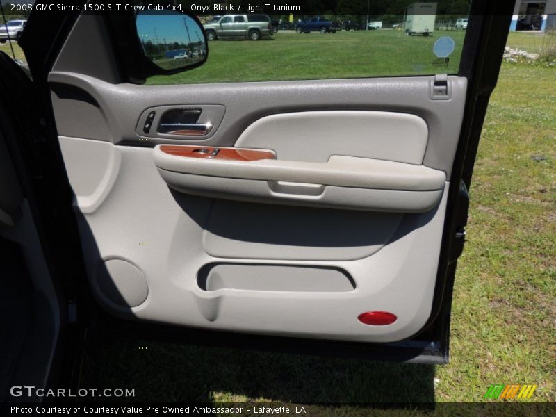 Onyx Black / Light Titanium 2008 GMC Sierra 1500 SLT Crew Cab 4x4