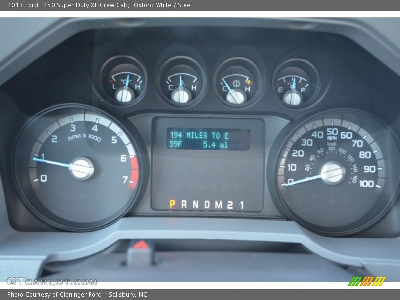  2013 F250 Super Duty XL Crew Cab XL Crew Cab Gauges
