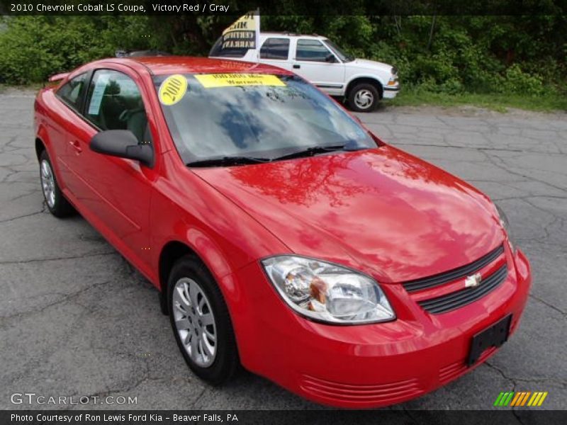 Victory Red / Gray 2010 Chevrolet Cobalt LS Coupe