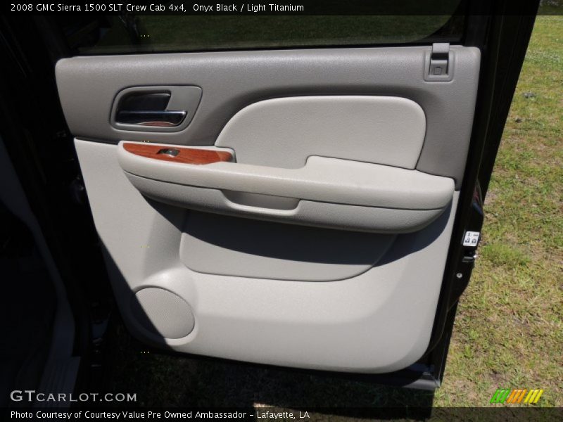 Onyx Black / Light Titanium 2008 GMC Sierra 1500 SLT Crew Cab 4x4