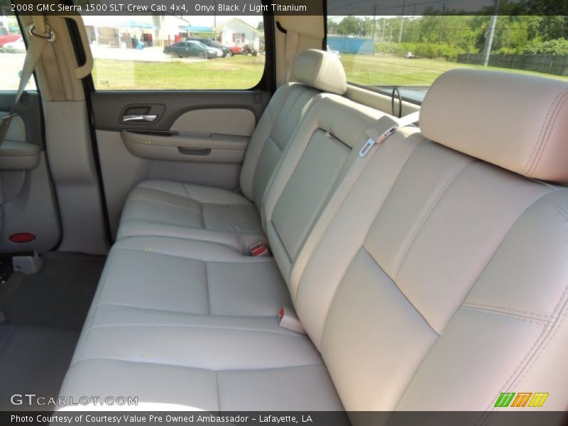 Onyx Black / Light Titanium 2008 GMC Sierra 1500 SLT Crew Cab 4x4