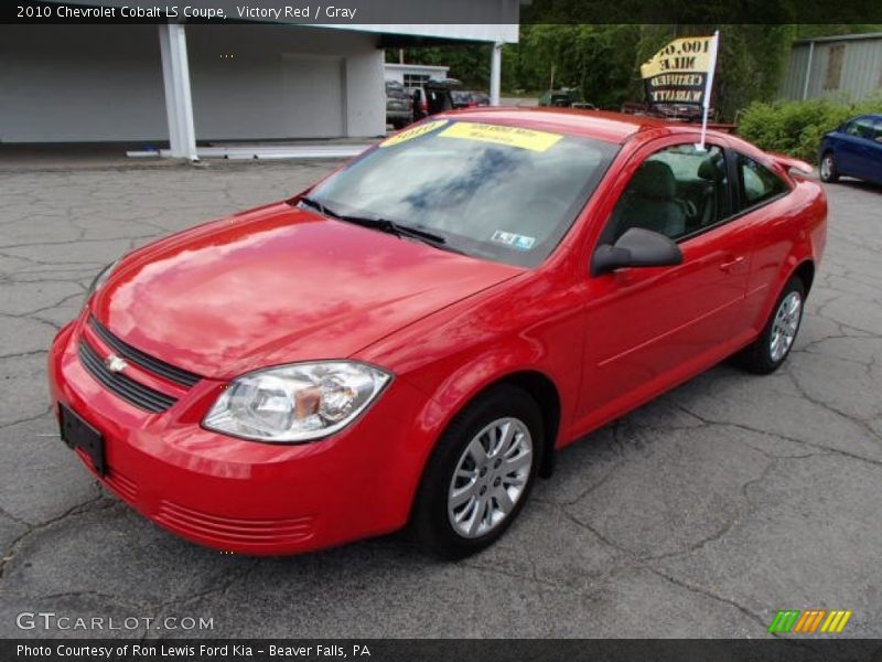 Victory Red / Gray 2010 Chevrolet Cobalt LS Coupe