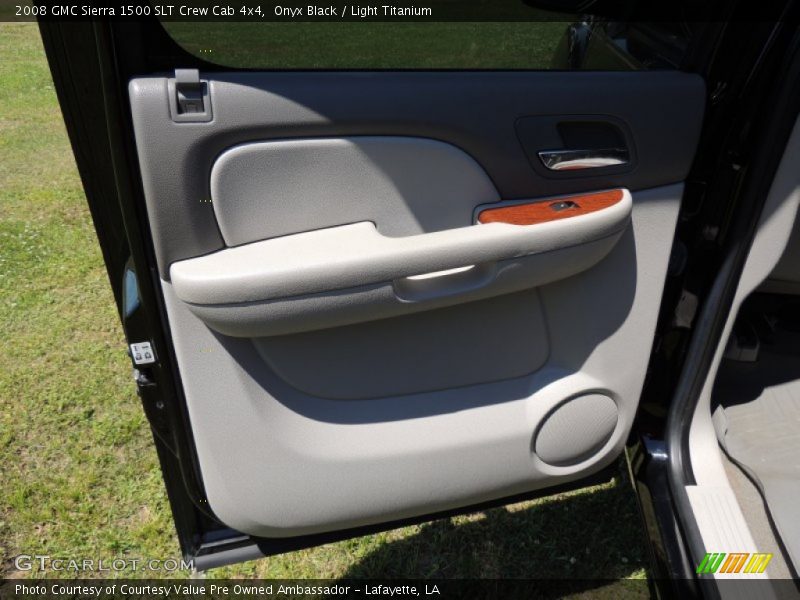 Onyx Black / Light Titanium 2008 GMC Sierra 1500 SLT Crew Cab 4x4