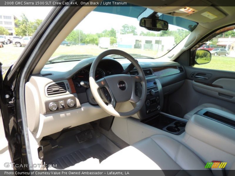 Onyx Black / Light Titanium 2008 GMC Sierra 1500 SLT Crew Cab 4x4