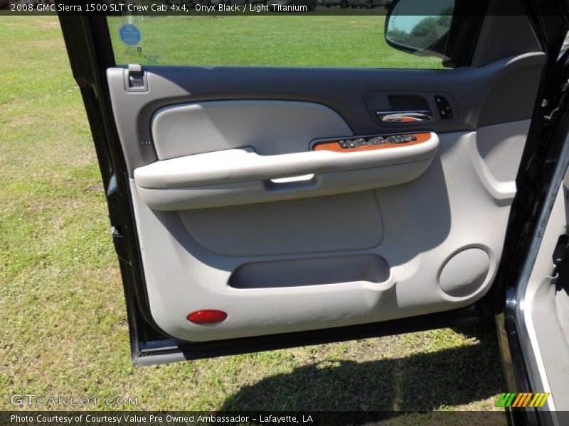 Onyx Black / Light Titanium 2008 GMC Sierra 1500 SLT Crew Cab 4x4
