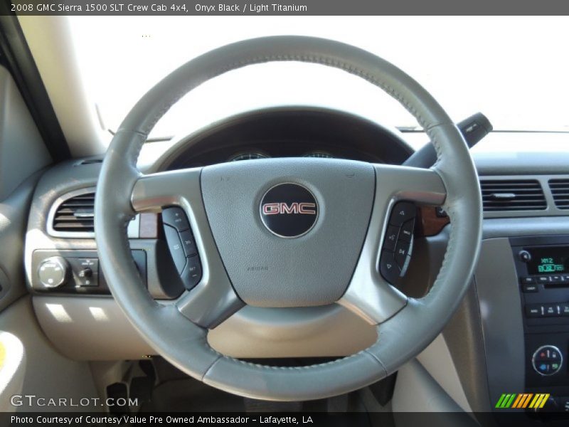 Onyx Black / Light Titanium 2008 GMC Sierra 1500 SLT Crew Cab 4x4