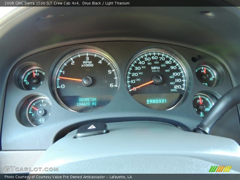 Onyx Black / Light Titanium 2008 GMC Sierra 1500 SLT Crew Cab 4x4
