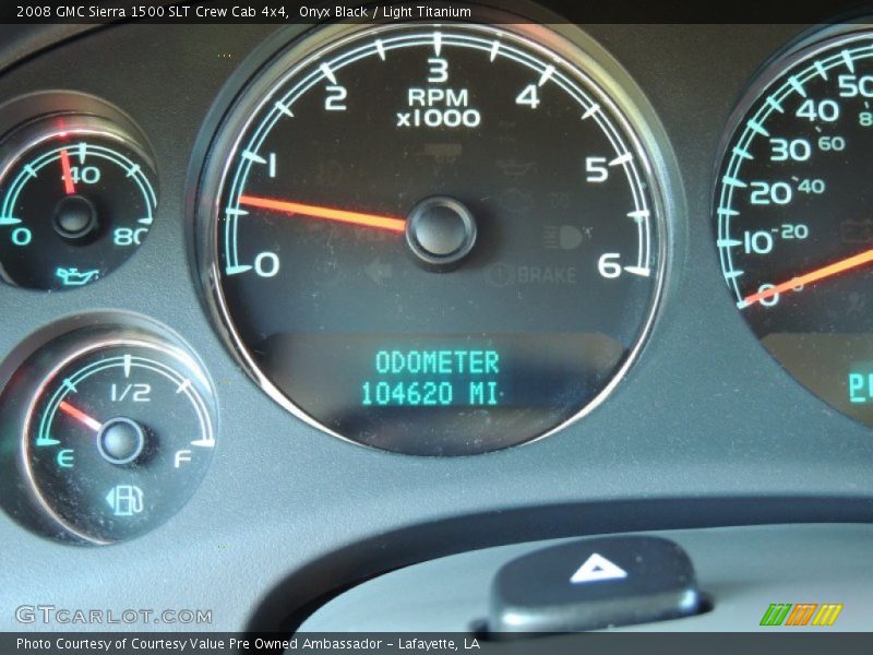 Onyx Black / Light Titanium 2008 GMC Sierra 1500 SLT Crew Cab 4x4