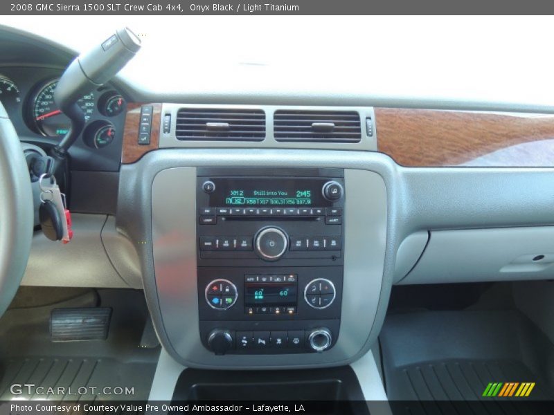 Onyx Black / Light Titanium 2008 GMC Sierra 1500 SLT Crew Cab 4x4