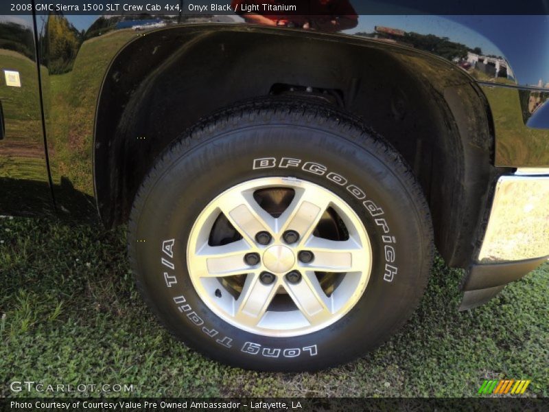 Onyx Black / Light Titanium 2008 GMC Sierra 1500 SLT Crew Cab 4x4
