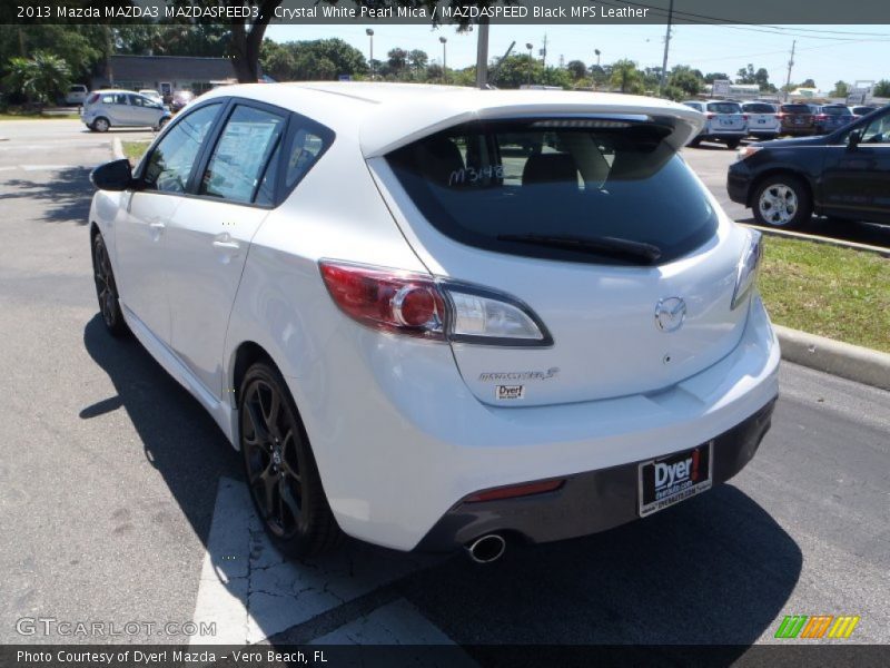 Crystal White Pearl Mica / MAZDASPEED Black MPS Leather 2013 Mazda MAZDA3 MAZDASPEED3