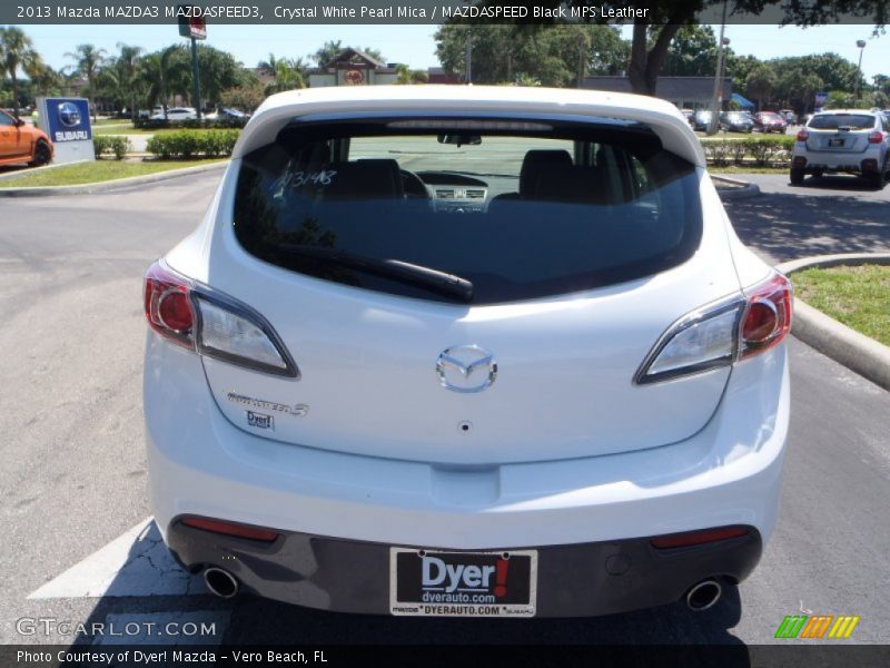 Crystal White Pearl Mica / MAZDASPEED Black MPS Leather 2013 Mazda MAZDA3 MAZDASPEED3