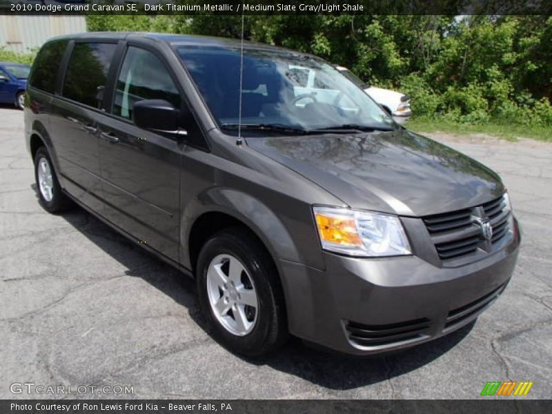 Dark Titanium Metallic / Medium Slate Gray/Light Shale 2010 Dodge Grand Caravan SE