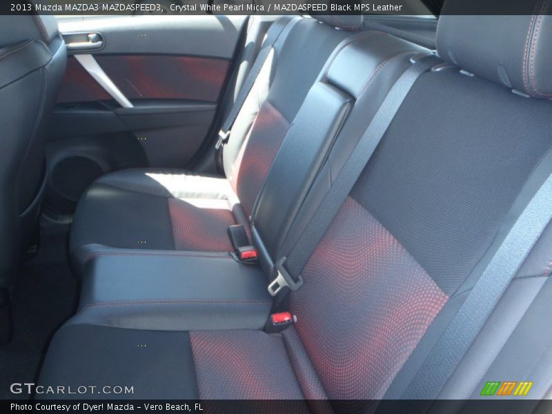Crystal White Pearl Mica / MAZDASPEED Black MPS Leather 2013 Mazda MAZDA3 MAZDASPEED3