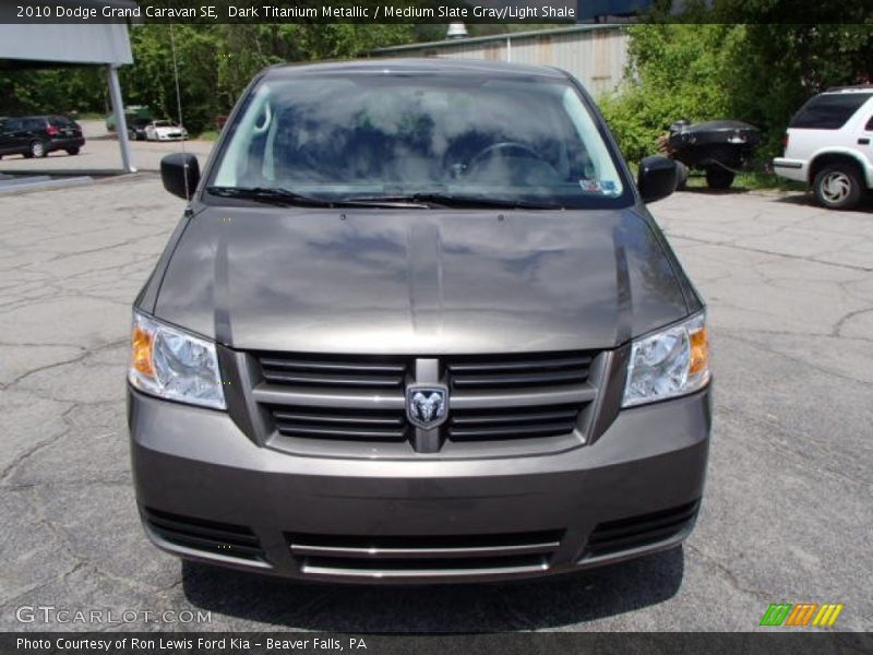 Dark Titanium Metallic / Medium Slate Gray/Light Shale 2010 Dodge Grand Caravan SE