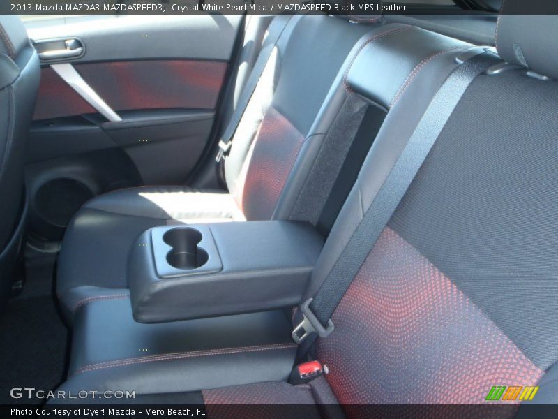 Crystal White Pearl Mica / MAZDASPEED Black MPS Leather 2013 Mazda MAZDA3 MAZDASPEED3