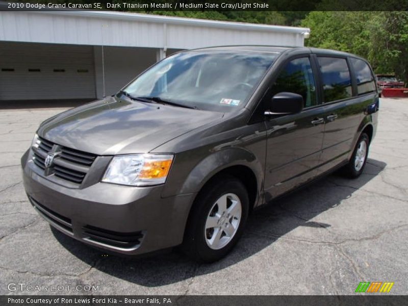 Dark Titanium Metallic / Medium Slate Gray/Light Shale 2010 Dodge Grand Caravan SE