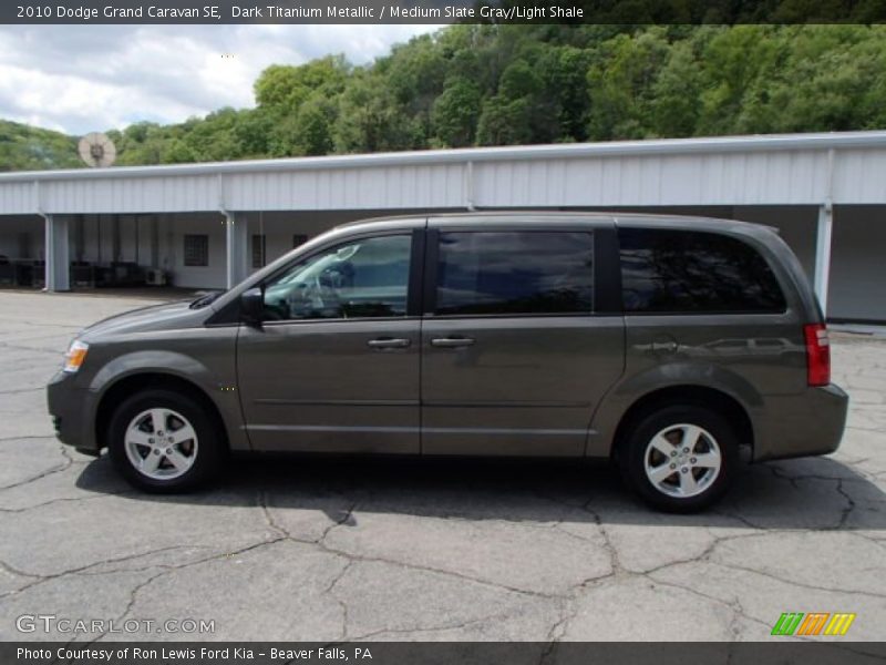 Dark Titanium Metallic / Medium Slate Gray/Light Shale 2010 Dodge Grand Caravan SE