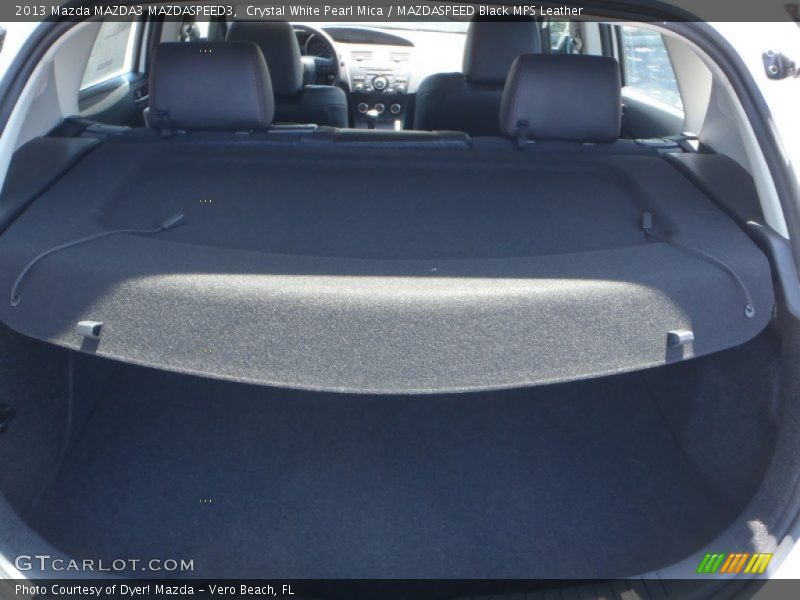 Crystal White Pearl Mica / MAZDASPEED Black MPS Leather 2013 Mazda MAZDA3 MAZDASPEED3