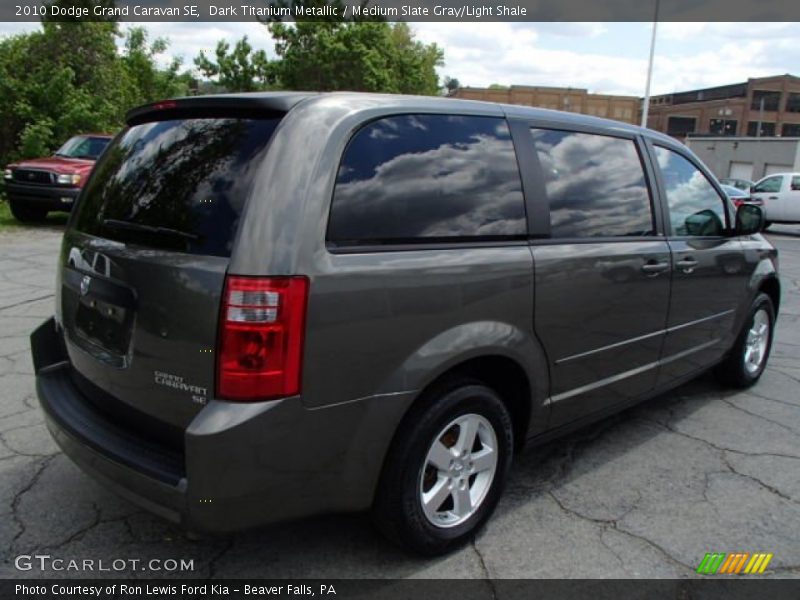 Dark Titanium Metallic / Medium Slate Gray/Light Shale 2010 Dodge Grand Caravan SE
