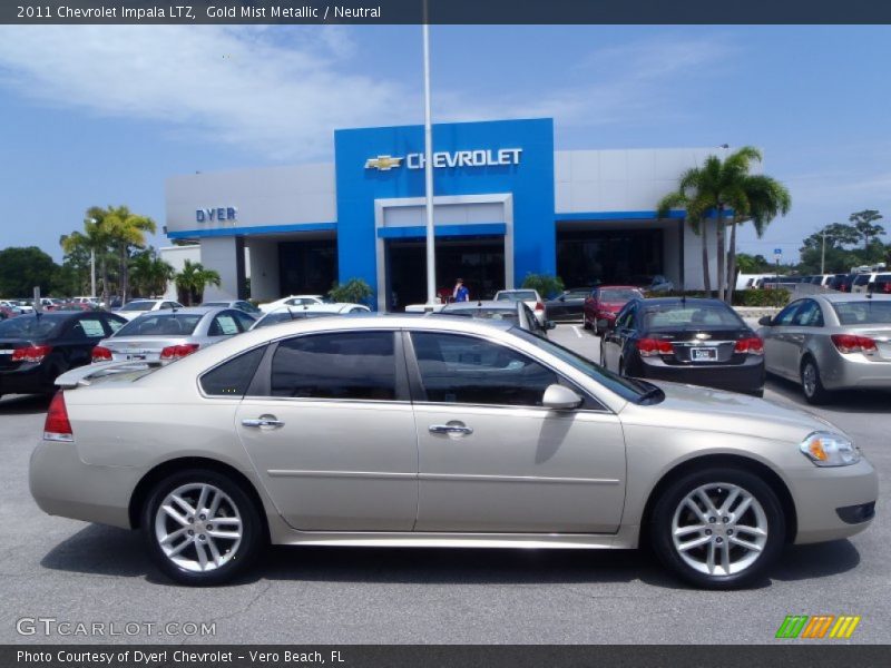 Gold Mist Metallic / Neutral 2011 Chevrolet Impala LTZ