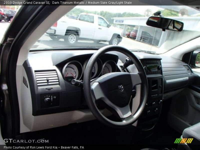 Dark Titanium Metallic / Medium Slate Gray/Light Shale 2010 Dodge Grand Caravan SE