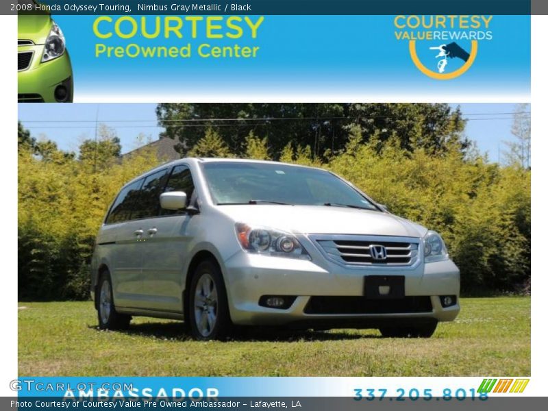 Nimbus Gray Metallic / Black 2008 Honda Odyssey Touring
