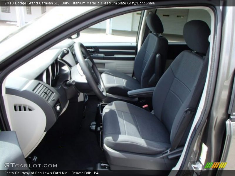 Dark Titanium Metallic / Medium Slate Gray/Light Shale 2010 Dodge Grand Caravan SE