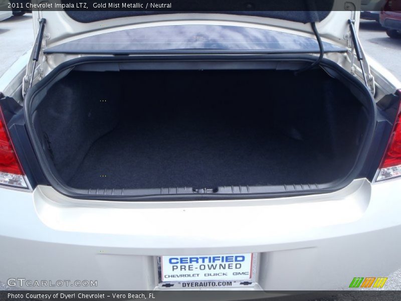 Gold Mist Metallic / Neutral 2011 Chevrolet Impala LTZ