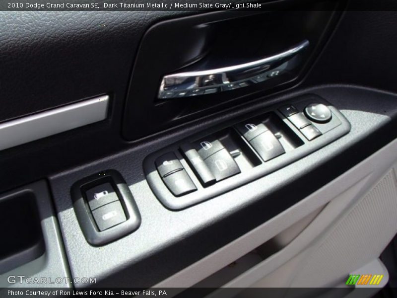 Dark Titanium Metallic / Medium Slate Gray/Light Shale 2010 Dodge Grand Caravan SE