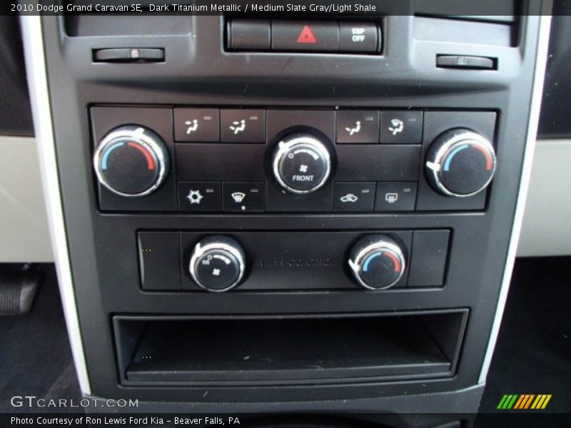 Dark Titanium Metallic / Medium Slate Gray/Light Shale 2010 Dodge Grand Caravan SE