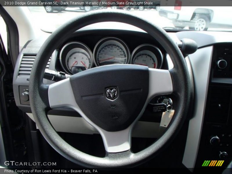 Dark Titanium Metallic / Medium Slate Gray/Light Shale 2010 Dodge Grand Caravan SE
