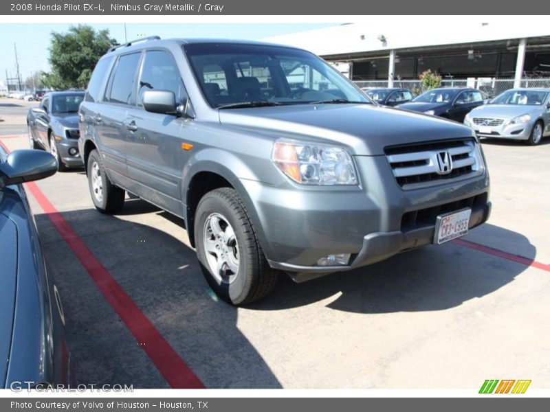 Nimbus Gray Metallic / Gray 2008 Honda Pilot EX-L