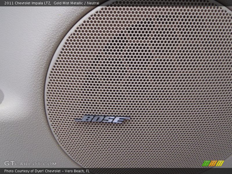 Gold Mist Metallic / Neutral 2011 Chevrolet Impala LTZ