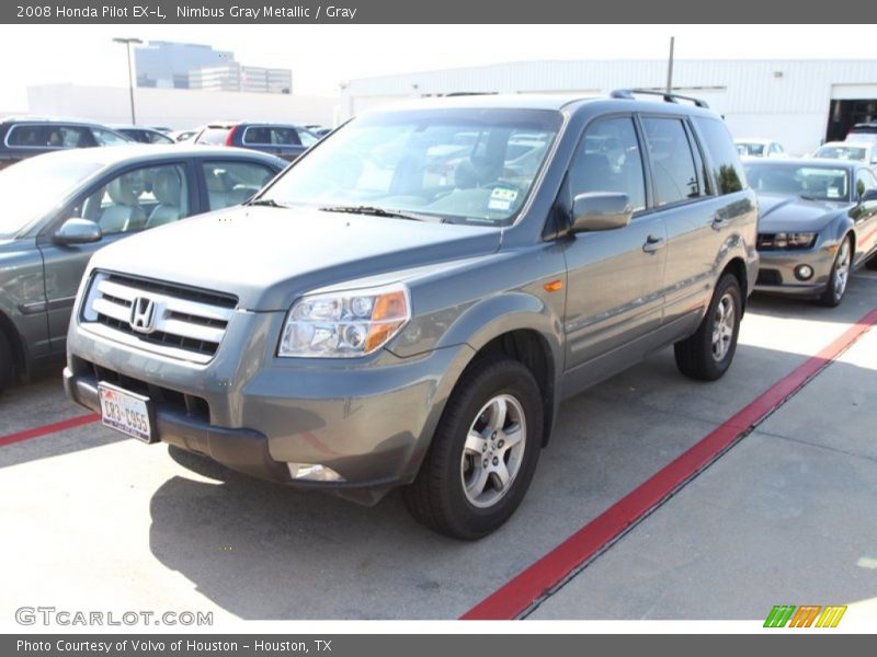 Nimbus Gray Metallic / Gray 2008 Honda Pilot EX-L