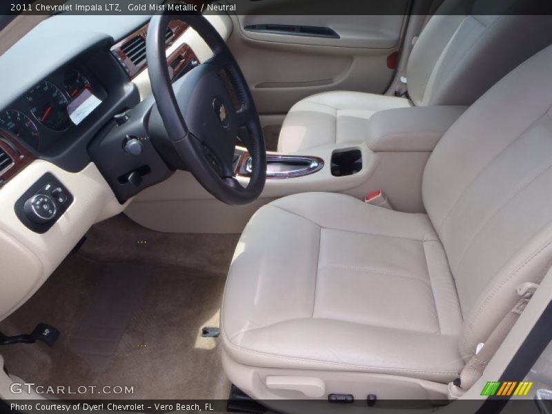 Gold Mist Metallic / Neutral 2011 Chevrolet Impala LTZ