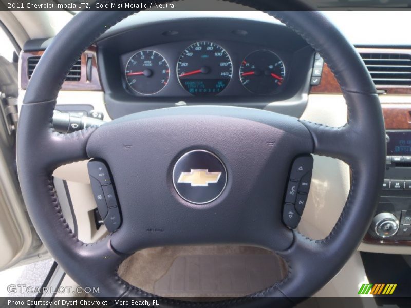 Gold Mist Metallic / Neutral 2011 Chevrolet Impala LTZ