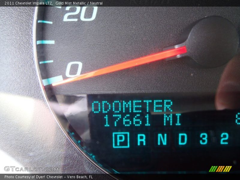 Gold Mist Metallic / Neutral 2011 Chevrolet Impala LTZ