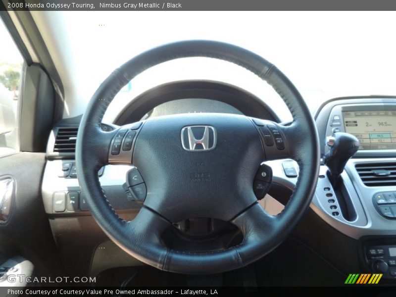 Nimbus Gray Metallic / Black 2008 Honda Odyssey Touring