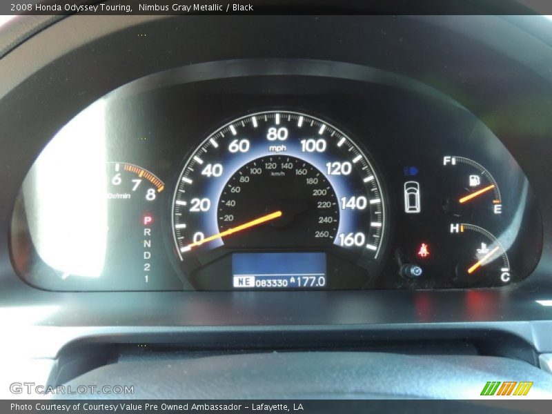 Nimbus Gray Metallic / Black 2008 Honda Odyssey Touring