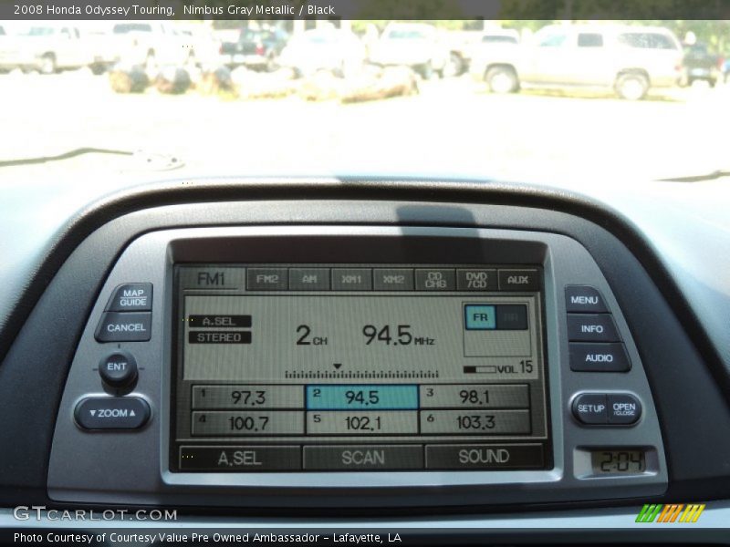 Nimbus Gray Metallic / Black 2008 Honda Odyssey Touring