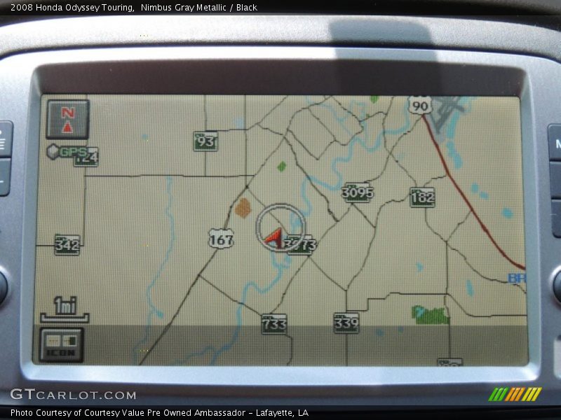 Nimbus Gray Metallic / Black 2008 Honda Odyssey Touring