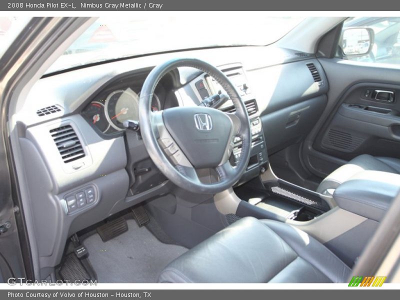 Nimbus Gray Metallic / Gray 2008 Honda Pilot EX-L