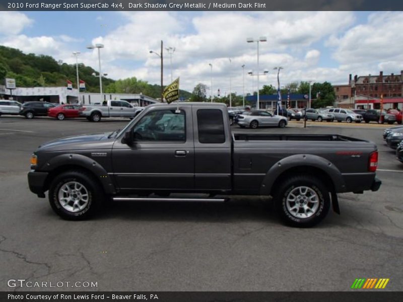 Dark Shadow Grey Metallic / Medium Dark Flint 2010 Ford Ranger Sport SuperCab 4x4