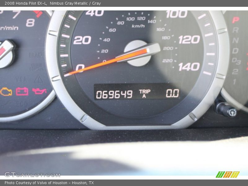 Nimbus Gray Metallic / Gray 2008 Honda Pilot EX-L