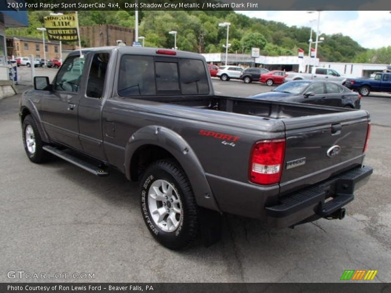 Dark Shadow Grey Metallic / Medium Dark Flint 2010 Ford Ranger Sport SuperCab 4x4