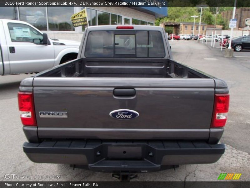 Dark Shadow Grey Metallic / Medium Dark Flint 2010 Ford Ranger Sport SuperCab 4x4